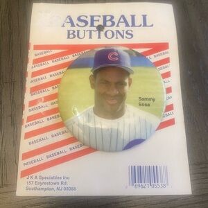 Sammy Sosa 1995 Baseball Button